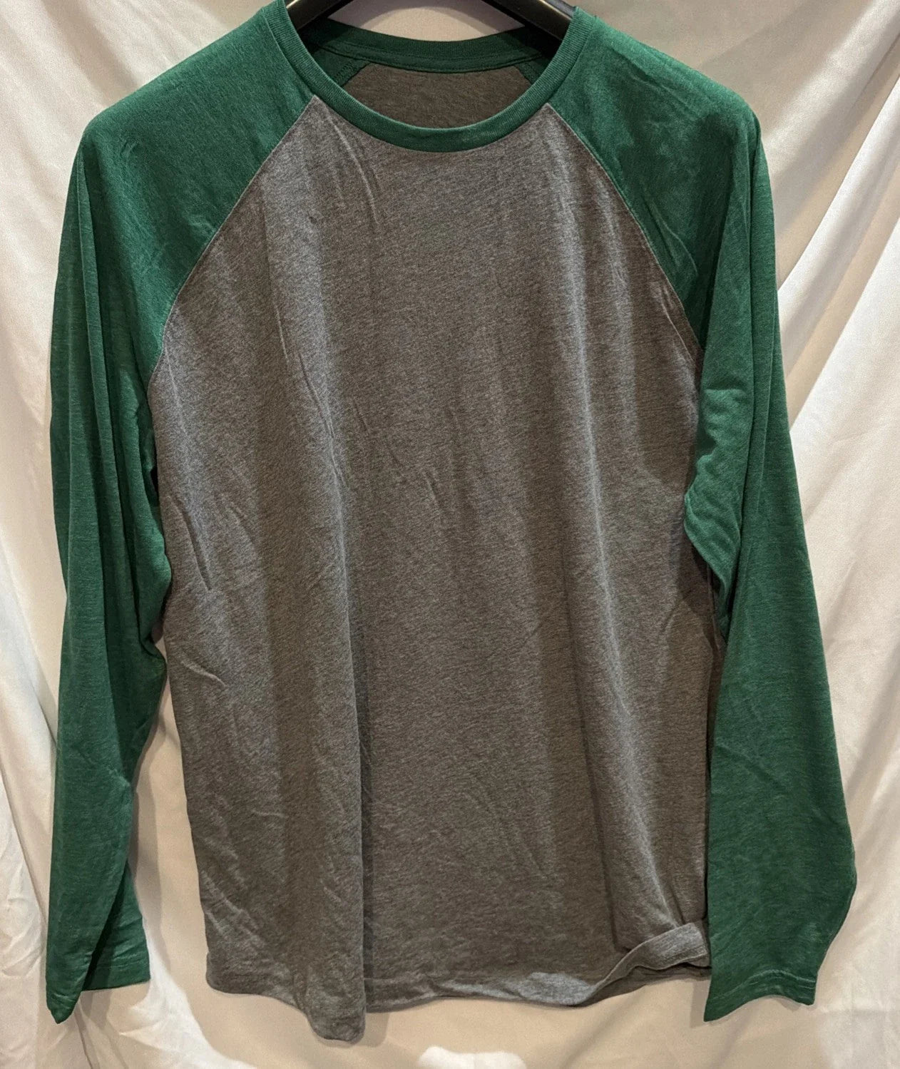 Men's NWOT Size 2XL Fanatics Long Sleeve Gray/Green Baseball Soft T-Shirt Unisex T-shirt, Sweatshirt, Hoodie, Long Sleeve Tee - T-Shirt, Sweatshirt, Hoodie