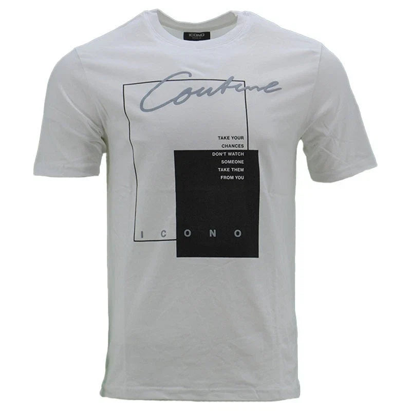 Mens Printed T Shirts ICONO Regular Fit Crew Neck Summer Cotton Tee S M L XL 2XL Unisex T-shirt, Sweatshirt, Hoodie, Long Sleeve Tee - T-Shirt, Sweatshirt, Hoodie