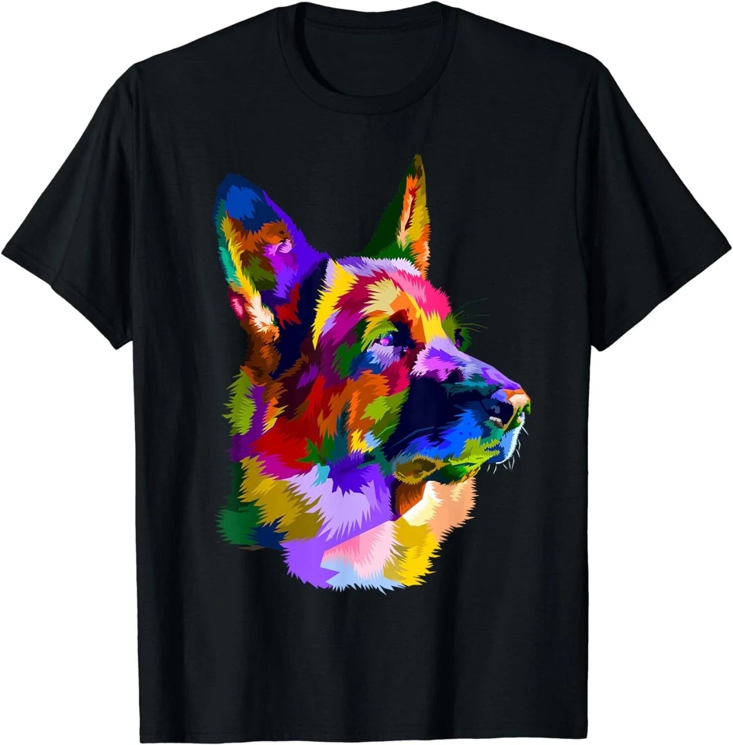 German Shepherd Pop Art Portrait for Dog Owners Gift Unisex T-Shirt Unisex T-shirt, Sweatshirt, Hoodie, Long Sleeve Tee - T-Shirt, Sweatshirt, Hoodie