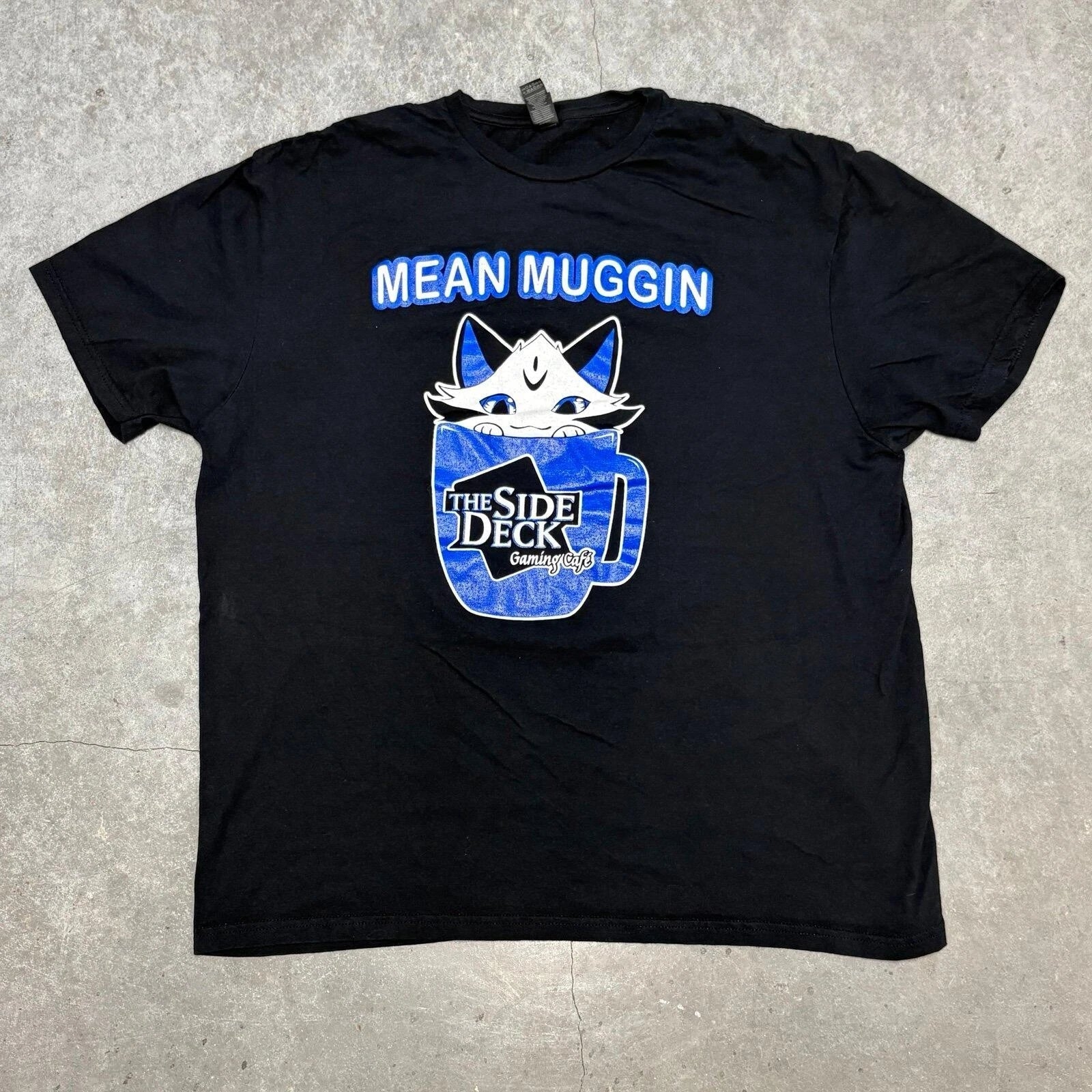 Gildan The Side Deck Gaming Cafe Mean Muggin T Shirt Unisex T-shirt, Sweatshirt, Hoodie, Long Sleeve Tee - T-Shirt, Sweatshirt, Hoodie