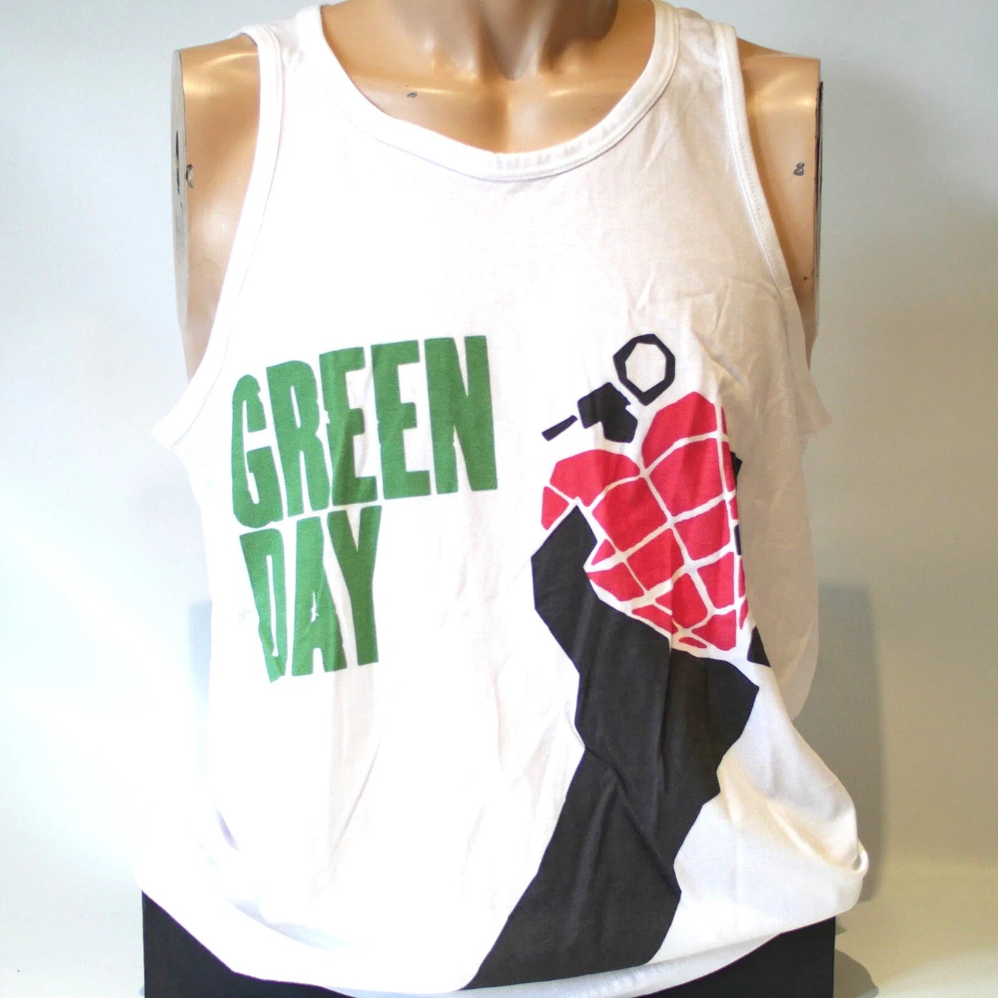 Green Day Punk Rock T-shirt Sleeveless Vest Top White Unisex S-2XL Unisex T-shirt, Sweatshirt, Hoodie, Long Sleeve Tee - T-Shirt, Sweatshirt, Hoodie
