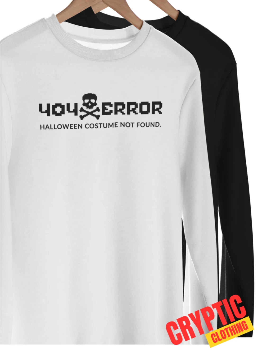 404 Error Halloween Costume Not found T-SHIRT Funny Computer Nerd Geek Pixel TEE Unisex T-shirt, Sweatshirt, Hoodie, Long Sleeve Tee - T-Shirt, Sweatshirt, Hoodie