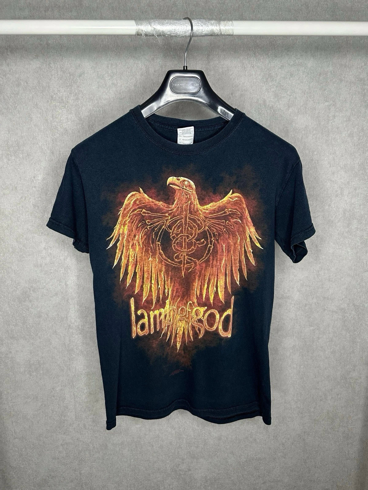 Lamb Of God Y2K Eagle Print T Shirt Black Mens Metal Band Size S Unisex T-shirt, Sweatshirt, Hoodie, Long Sleeve Tee - T-Shirt, Sweatshirt, Hoodie