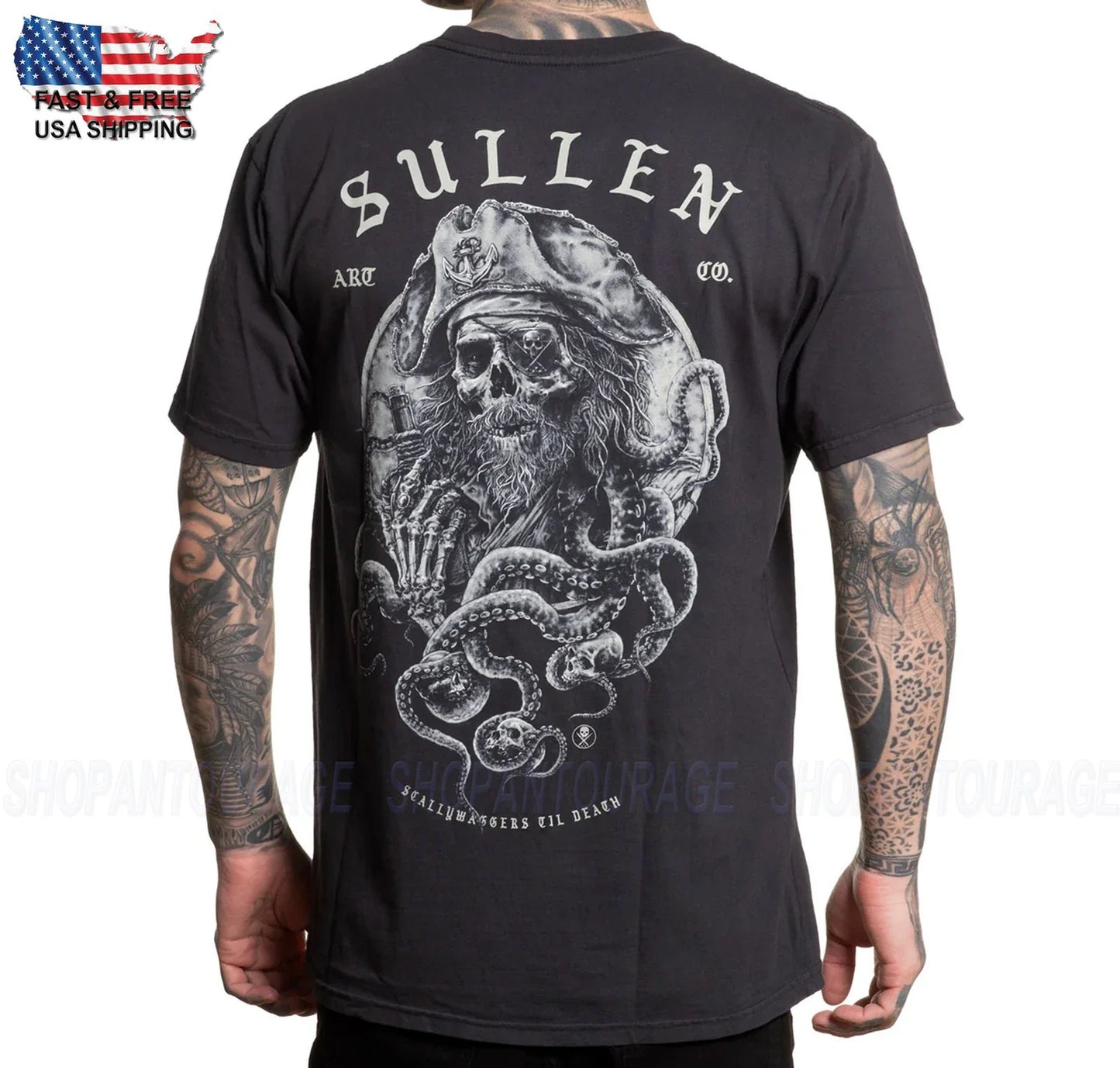 Sullen Art Collective Scally Spaventoso Wagger Premium SCM6916 Corto T-Shirt Per Unisex T-shirt, Sweatshirt, Hoodie, Long Sleeve Tee - T-Shirt, Sweatshirt, Hoodie