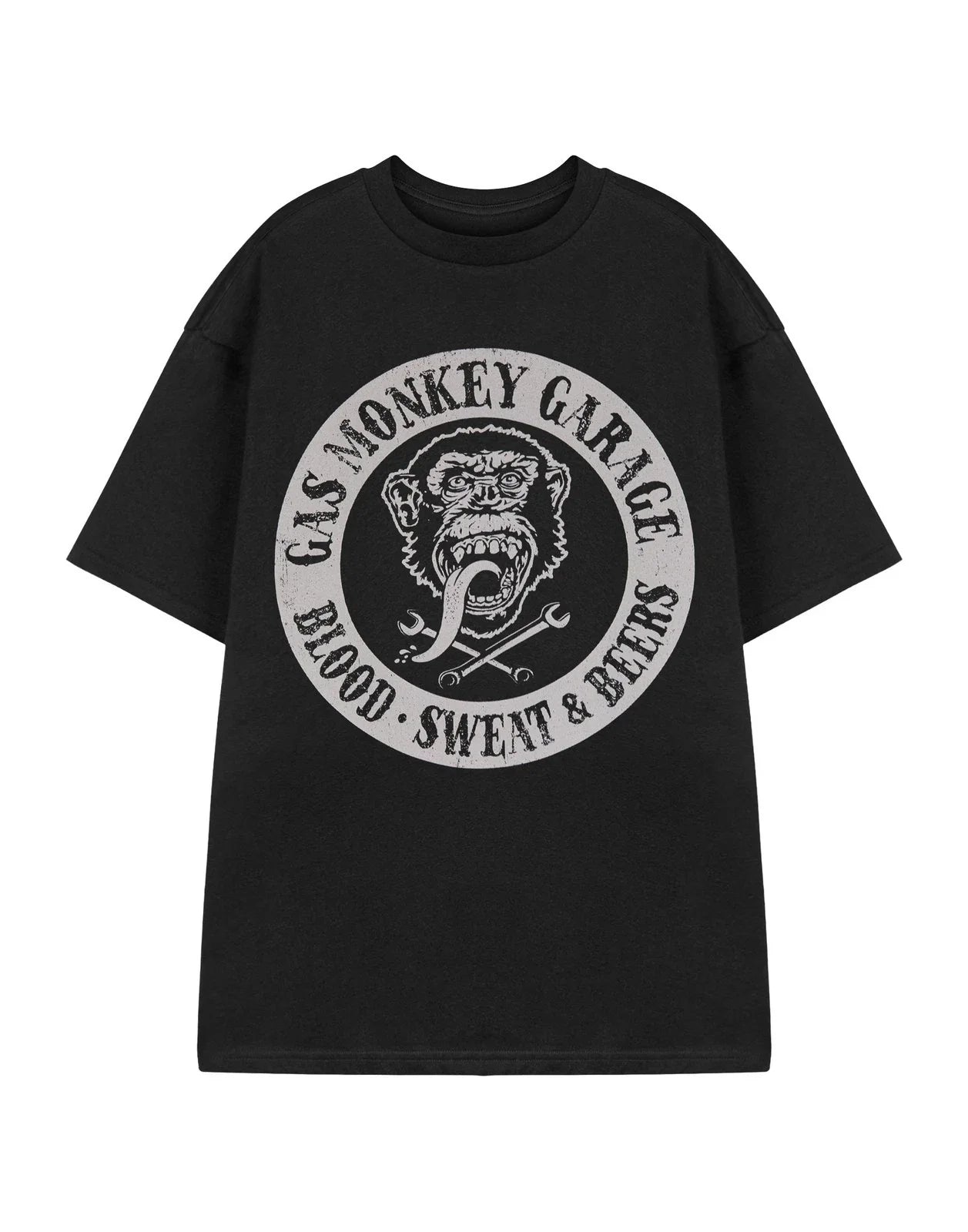 Gas Monkey Garage Short Sleeved T-Shirt | Mens Black | Official Merch Unisex T-shirt, Sweatshirt, Hoodie, Long Sleeve Tee - T-Shirt, Sweatshirt, Hoodie