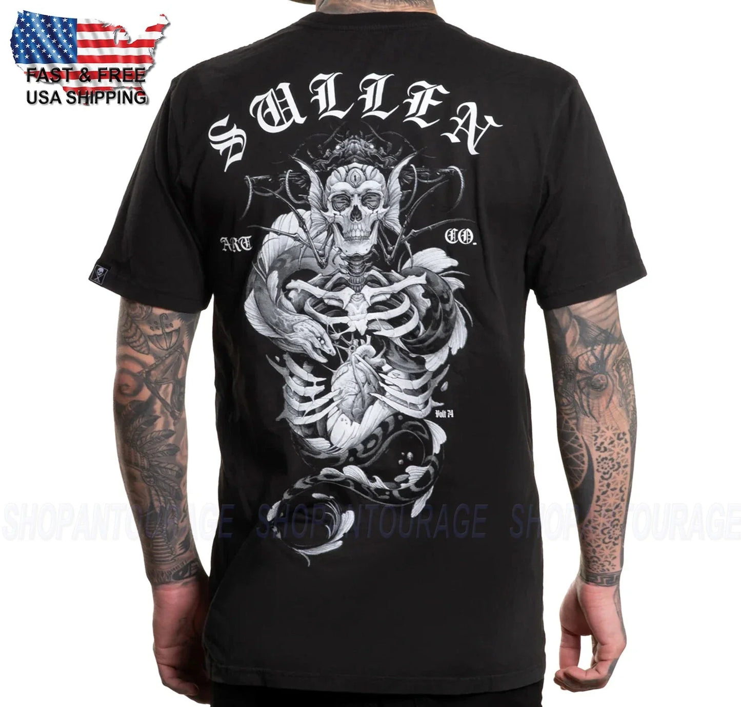 Sullen Art Collective 47 Leagues Premium SCM7221 Manga Corta T-Shirt para Hombre Unisex T-shirt, Sweatshirt, Hoodie, Long Sleeve Tee - T-Shirt, Sweatshirt, Hoodie
