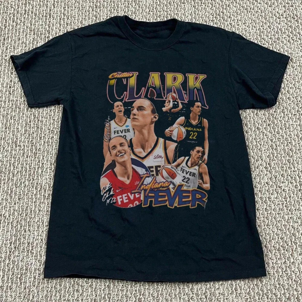 Vintage Caitlin Clark Tee, Caitlin Clark Basketball Fans T-shirt, Clark 22 Tee Unisex T-shirt, Sweatshirt, Hoodie, Long Sleeve Tee - T-Shirt, Sweatshirt, Hoodie