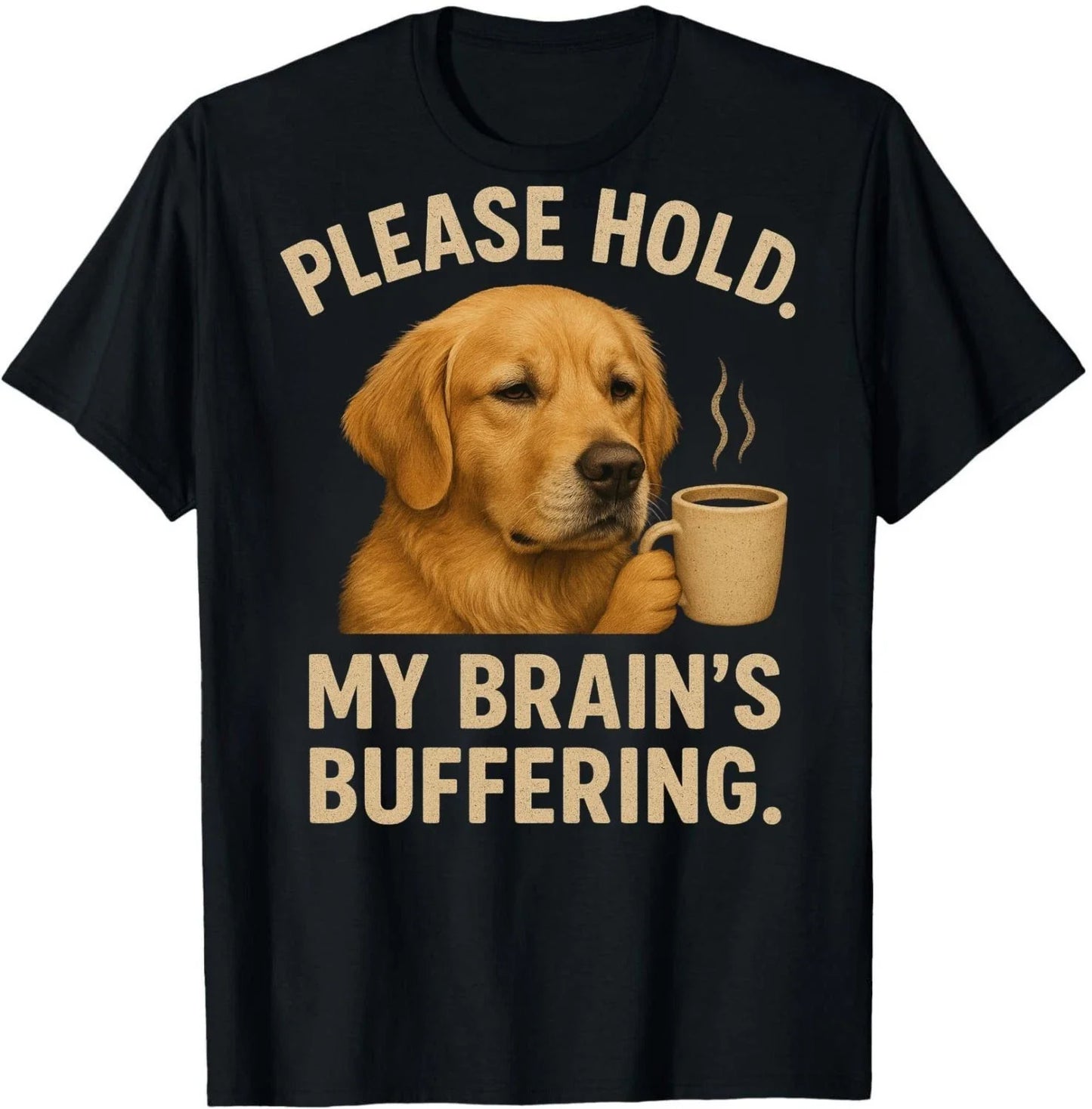 Funny Golden Retriever Tee  My Brains Buffering Dog Lover Gift Unisex T-Shirt Unisex T-shirt, Sweatshirt, Hoodie, Long Sleeve Tee - T-Shirt, Sweatshirt, Hoodie