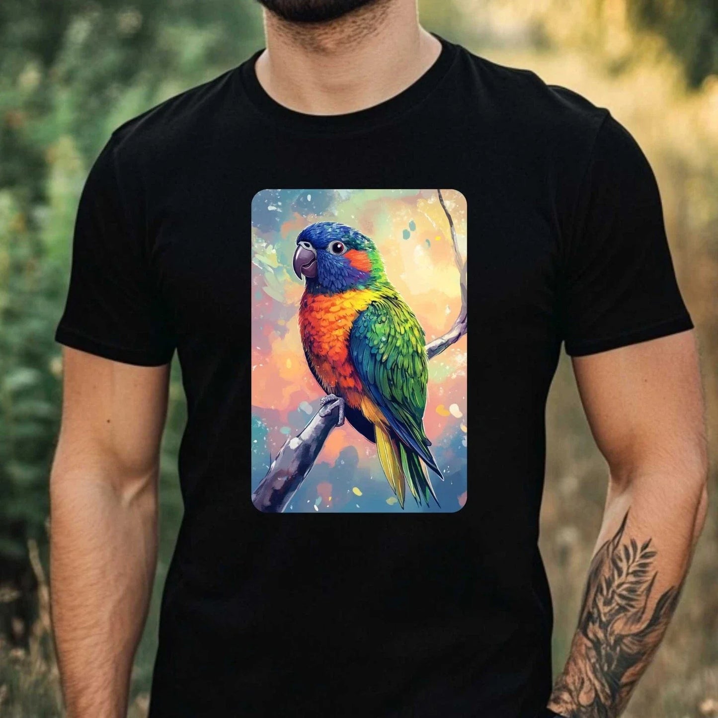 Men's Rainbow Lori Anime Style Print Cotton T-Shirt Size XS to 5XL Unisex T-shirt, Sweatshirt, Hoodie, Long Sleeve Tee - T-Shirt, Sweatshirt, Hoodie