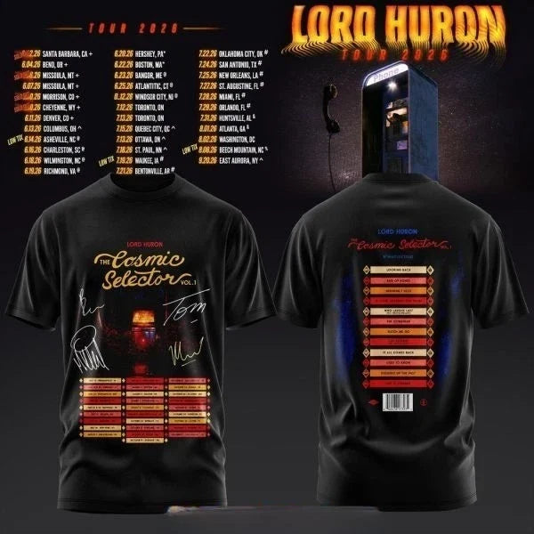 Lord Huron Tour 2026 Black Edition 3D T-Shirt Unisex T-shirt, Sweatshirt, Hoodie, Long Sleeve Tee - T-Shirt, Sweatshirt, Hoodie