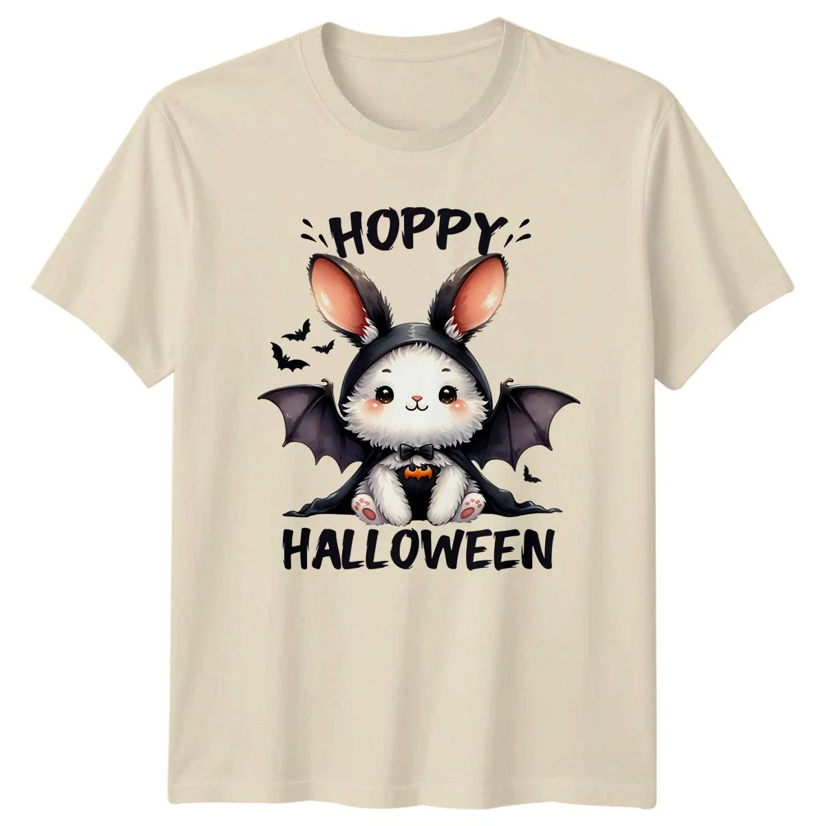 Hoppy Halloween Bunny Bat T-Shirt Cute Halloween Gift For Him And Her Unisex T-shirt, Sweatshirt, Hoodie, Long Sleeve Tee - T-Shirt, Sweatshirt, Hoodie