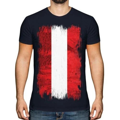 Austria Grunge Flag Men T-Shirt sterreich Football Gift Shirt Unisex T-shirt, Sweatshirt, Hoodie, Long Sleeve Tee - T-Shirt, Sweatshirt, Hoodie