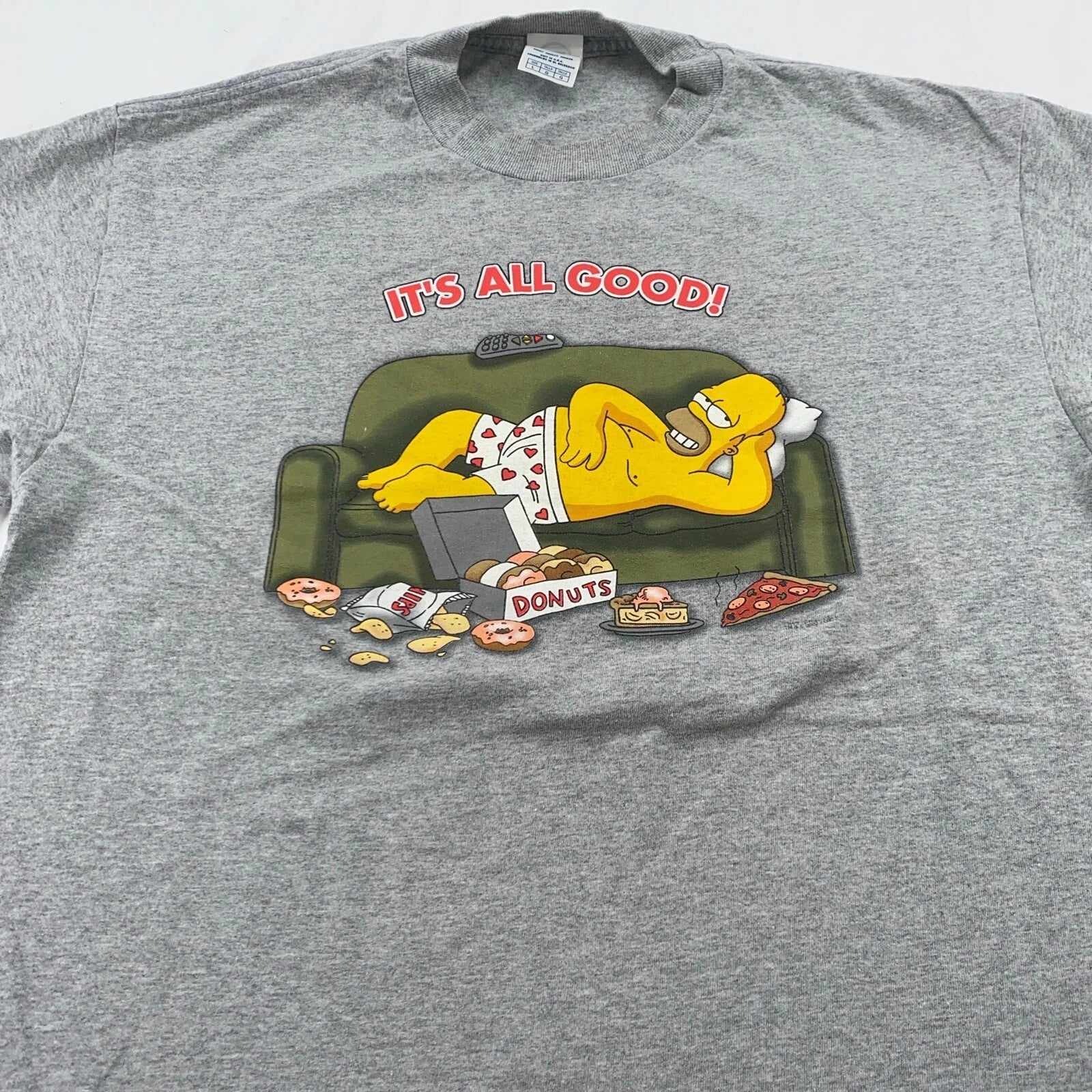 vintage THE SIMPSONS HOMER ITS ALL GOOD T-Shirt LARGE cartoon dad joke Unisex T-shirt, Sweatshirt, Hoodie, Long Sleeve Tee - T-Shirt, Sweatshirt, Hoodie