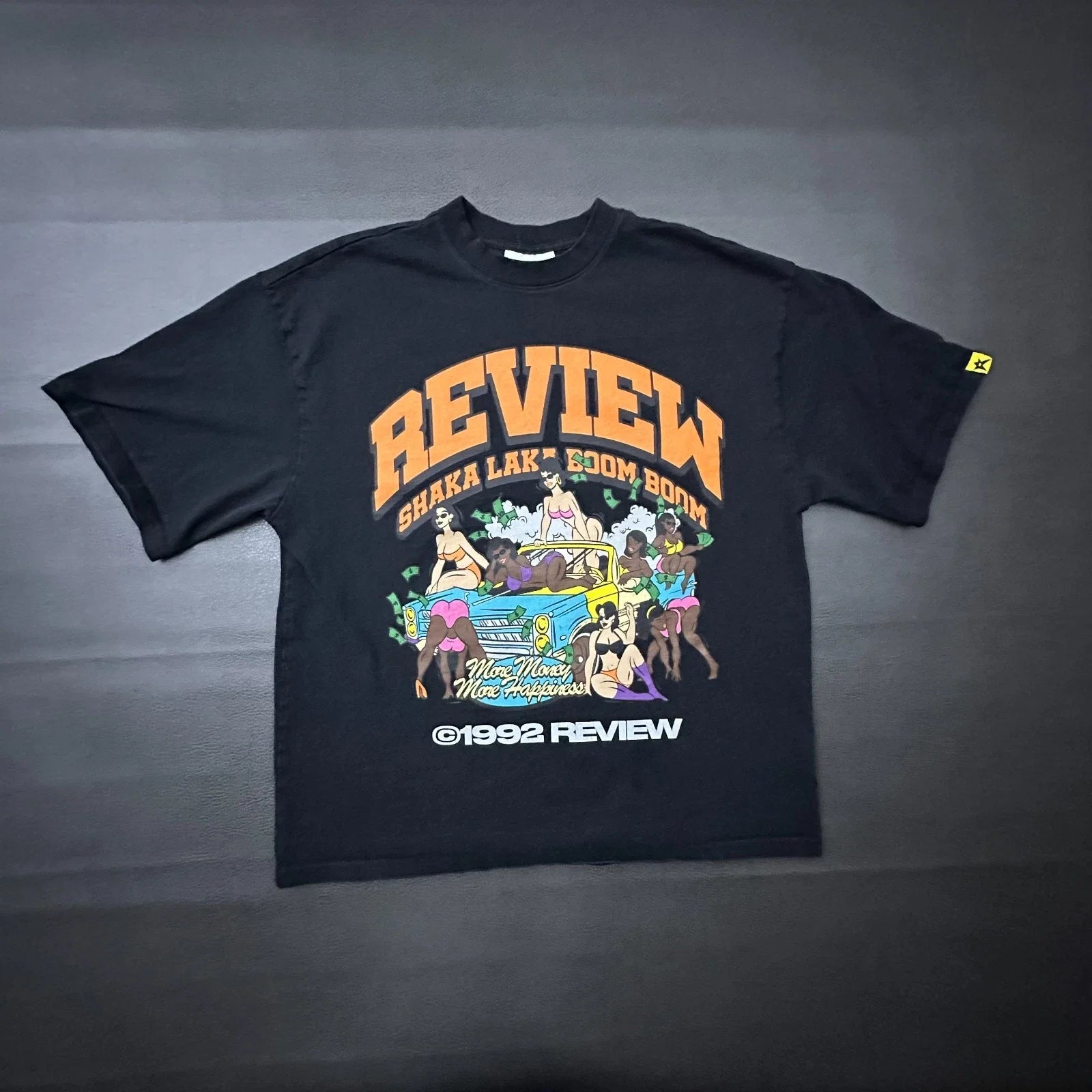 Review T Shirt Mens Medium Black Boxy Fit Freaknik Style Hip Hop Twerk Street Unisex T-shirt, Sweatshirt, Hoodie, Long Sleeve Tee - T-Shirt, Sweatshirt, Hoodie