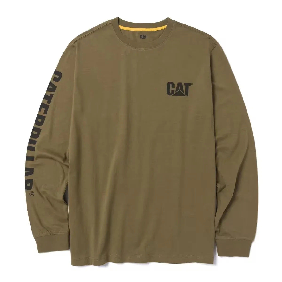 Caterpillar Men Trademark Banner Long Sleeve Tee Apparel Accessories Cotton Unisex T-shirt, Sweatshirt, Hoodie, Long Sleeve Tee - T-Shirt, Sweatshirt, Hoodie
