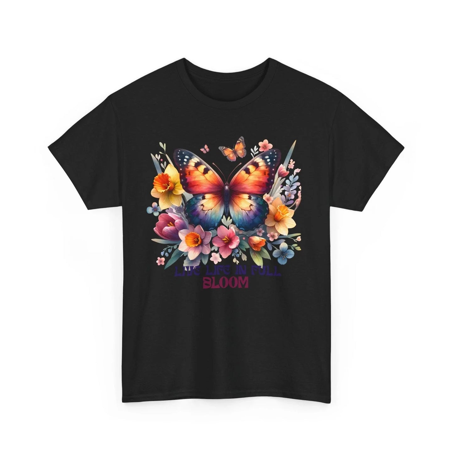Floral Aesthetic T-Shirt | Springtime Beauty Nature Lover Tee | Butterfly Shirt Unisex T-shirt, Sweatshirt, Hoodie, Long Sleeve Tee - T-Shirt, Sweatshirt, Hoodie