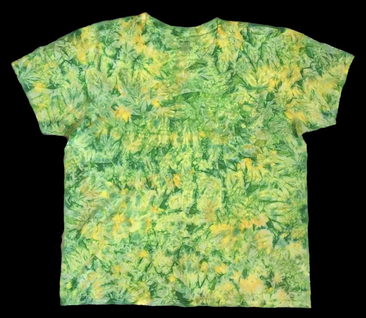 *New* 2XL - Sm Handmade Tie Dye, Lemon Lime Cruncht Crinkle, Crew or V-Neck Unisex T-shirt, Sweatshirt, Hoodie, Long Sleeve Tee - T-Shirt, Sweatshirt, Hoodie