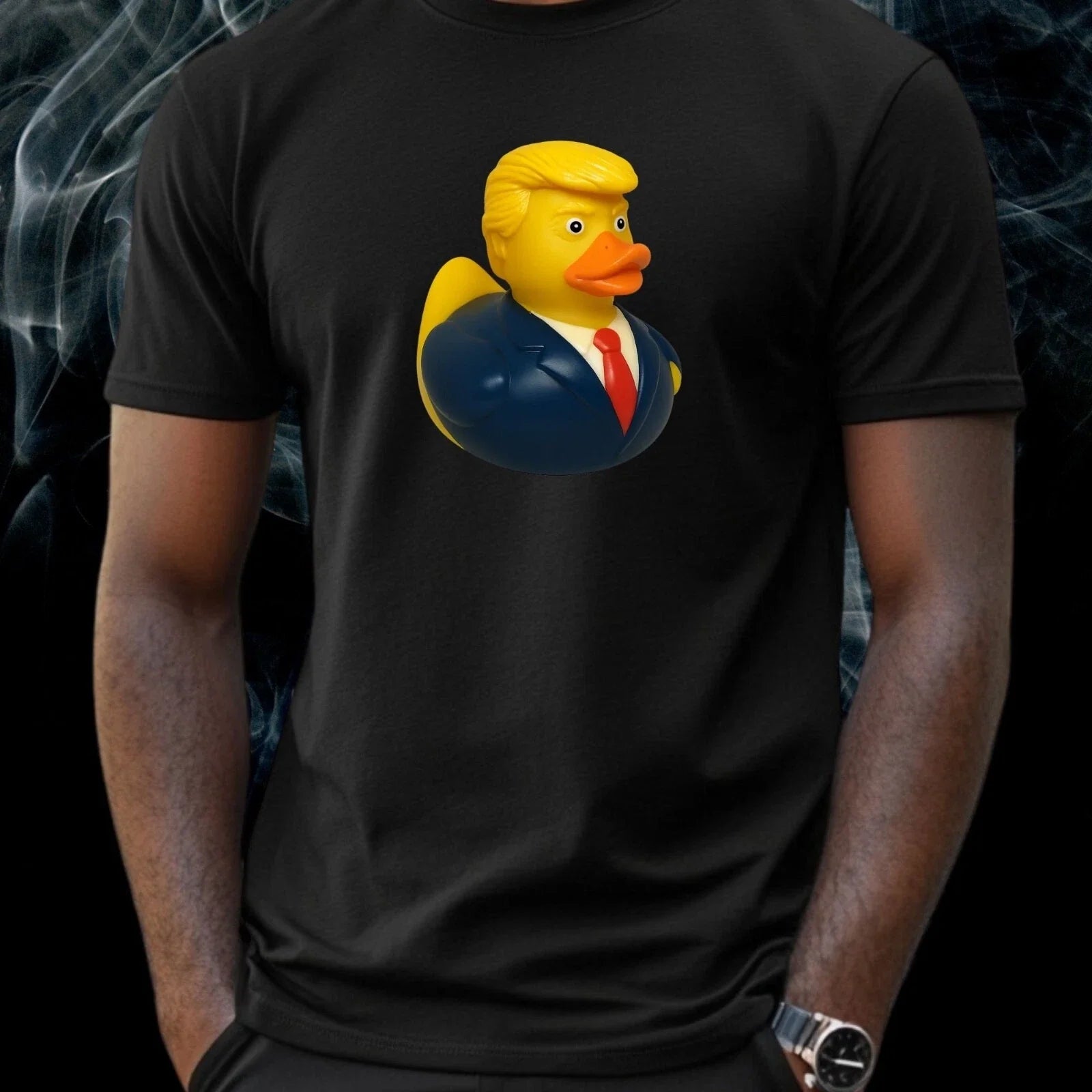 Mens Trump Rubber Duck Motif Cotton T-Shirt Size XS to 5XL Unisex T-shirt, Sweatshirt, Hoodie, Long Sleeve Tee - T-Shirt, Sweatshirt, Hoodie