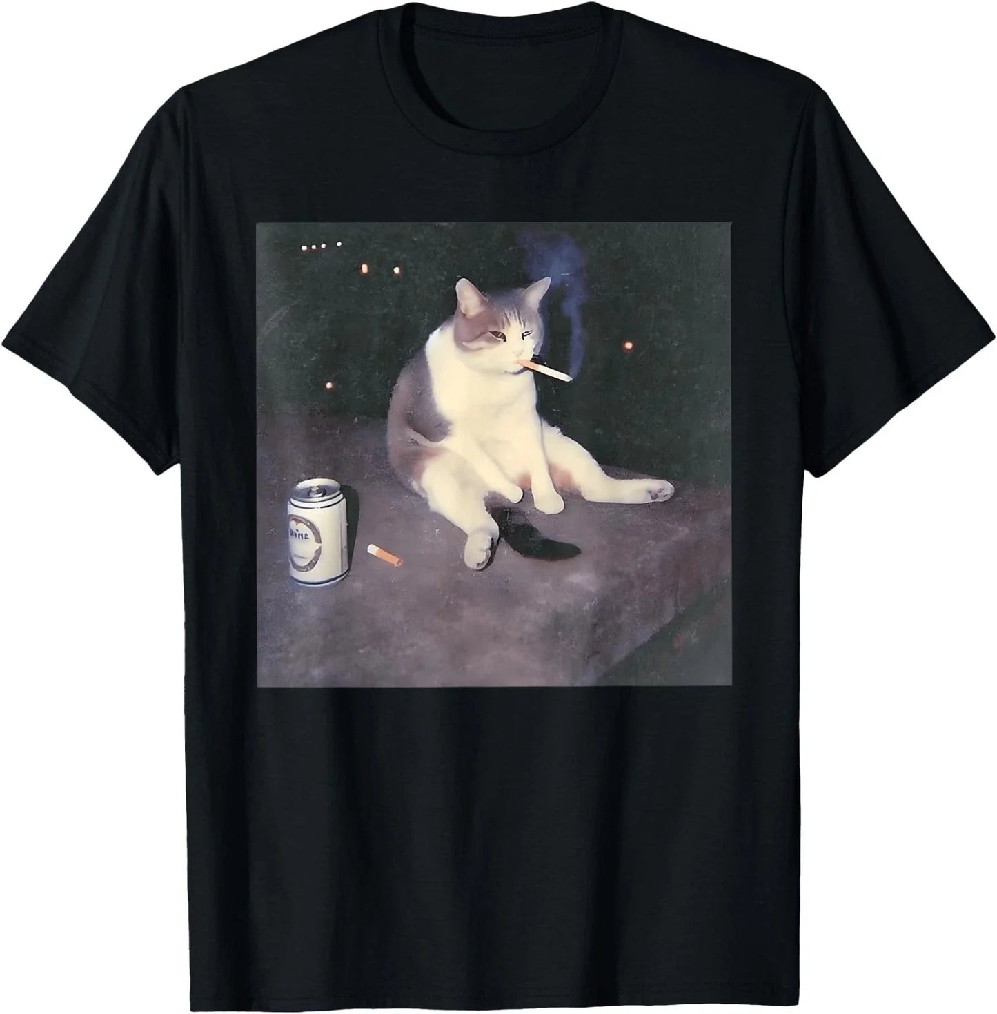 Funny Smoking Cat Meme T-Shirt Unisex T-shirt, Sweatshirt, Hoodie, Long Sleeve Tee - T-Shirt, Sweatshirt, Hoodie