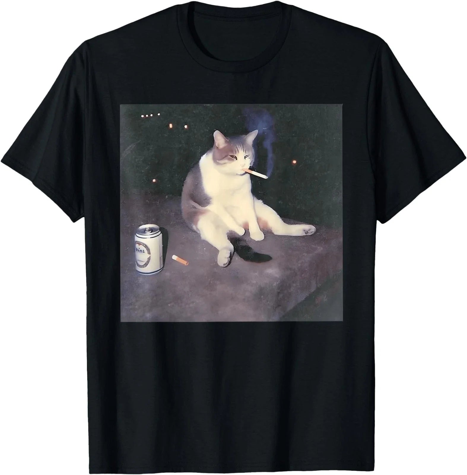Funny Smoking Cat Meme T-Shirt Unisex T-shirt, Sweatshirt, Hoodie, Long Sleeve Tee - T-Shirt, Sweatshirt, Hoodie