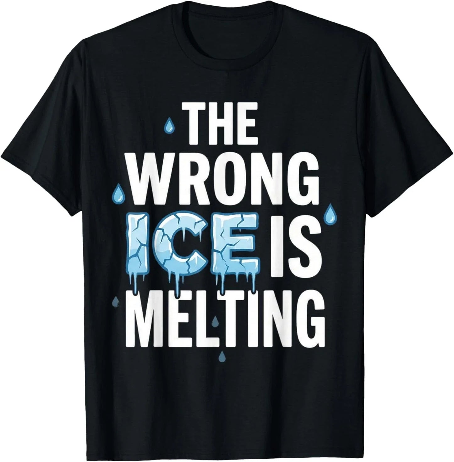 The Wrong ICE is Melting - The Planet Heats Up Melt ICE Gift Unisex T-Shirt Unisex T-shirt, Sweatshirt, Hoodie, Long Sleeve Tee - T-Shirt, Sweatshirt, Hoodie