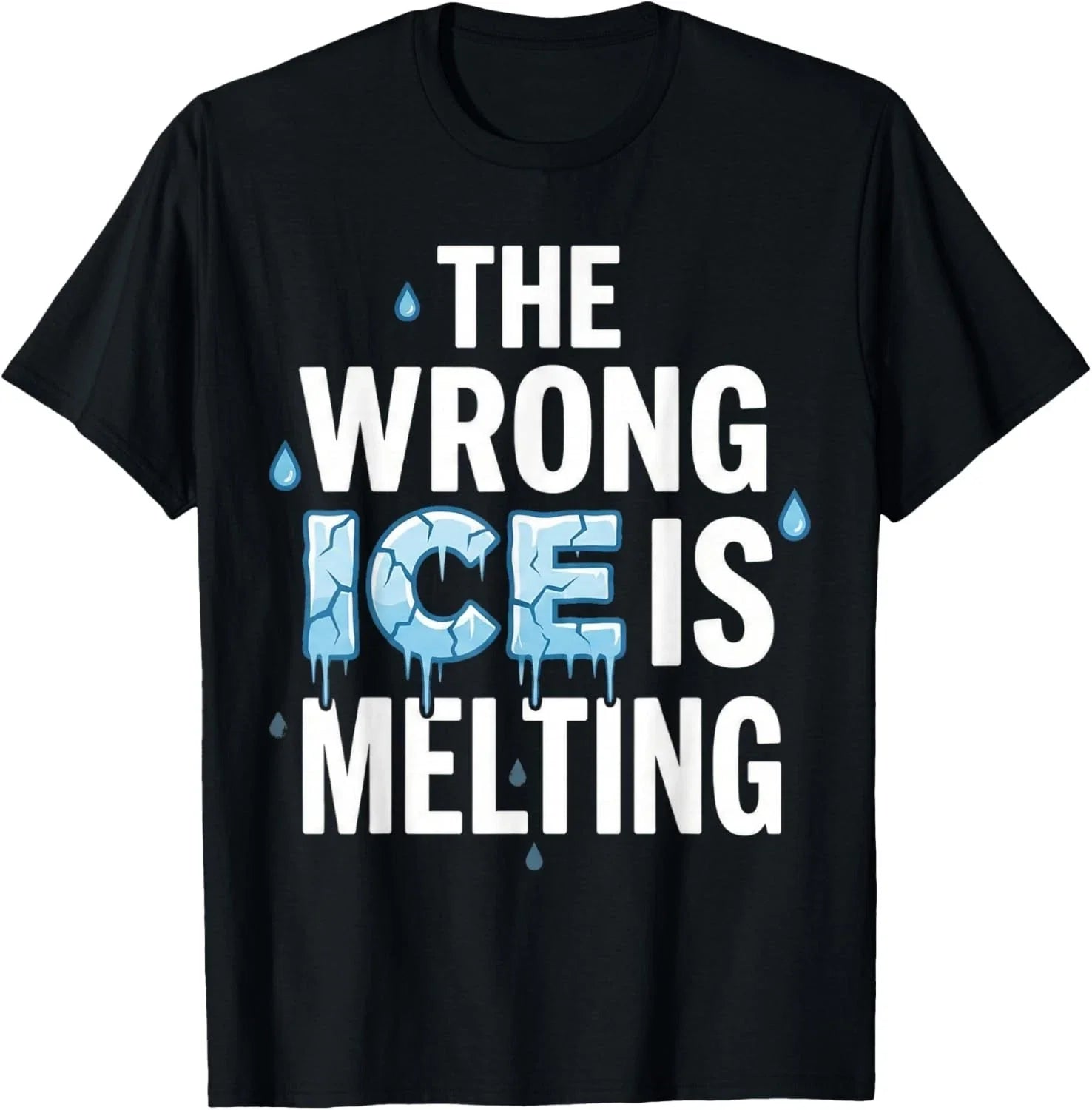 The Wrong ICE is Melting - The Planet Heats Up Melt ICE Gift Unisex T-Shirt Unisex T-shirt, Sweatshirt, Hoodie, Long Sleeve Tee - T-Shirt, Sweatshirt, Hoodie