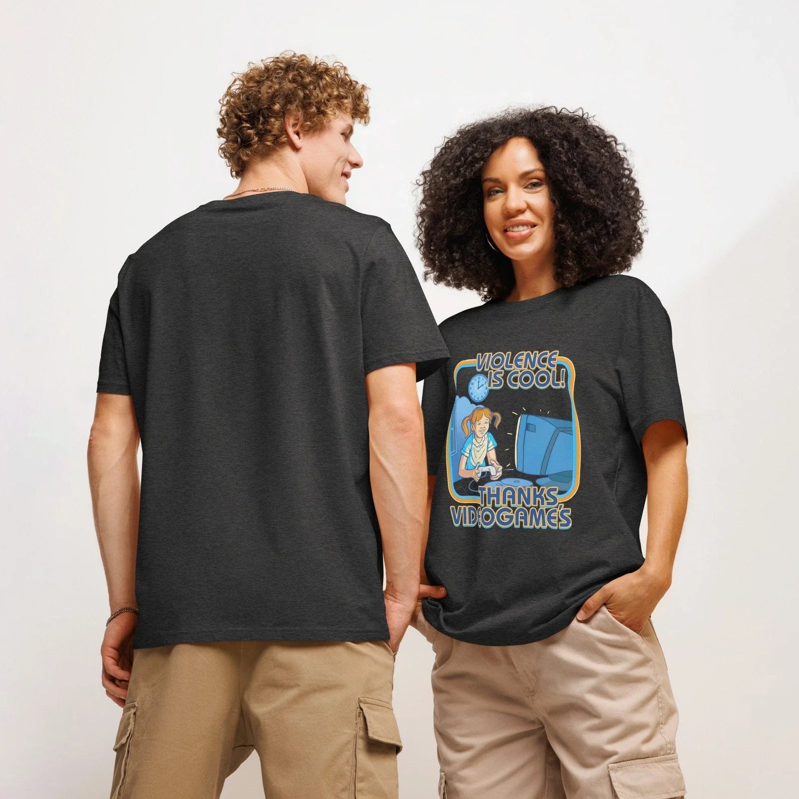 Cal Hampton Shirt - Violence Is Cool Thanks Videogames - Funny Retro Tee Unisex T-shirt, Sweatshirt, Hoodie, Long Sleeve Tee - T-Shirt, Sweatshirt, Hoodie
