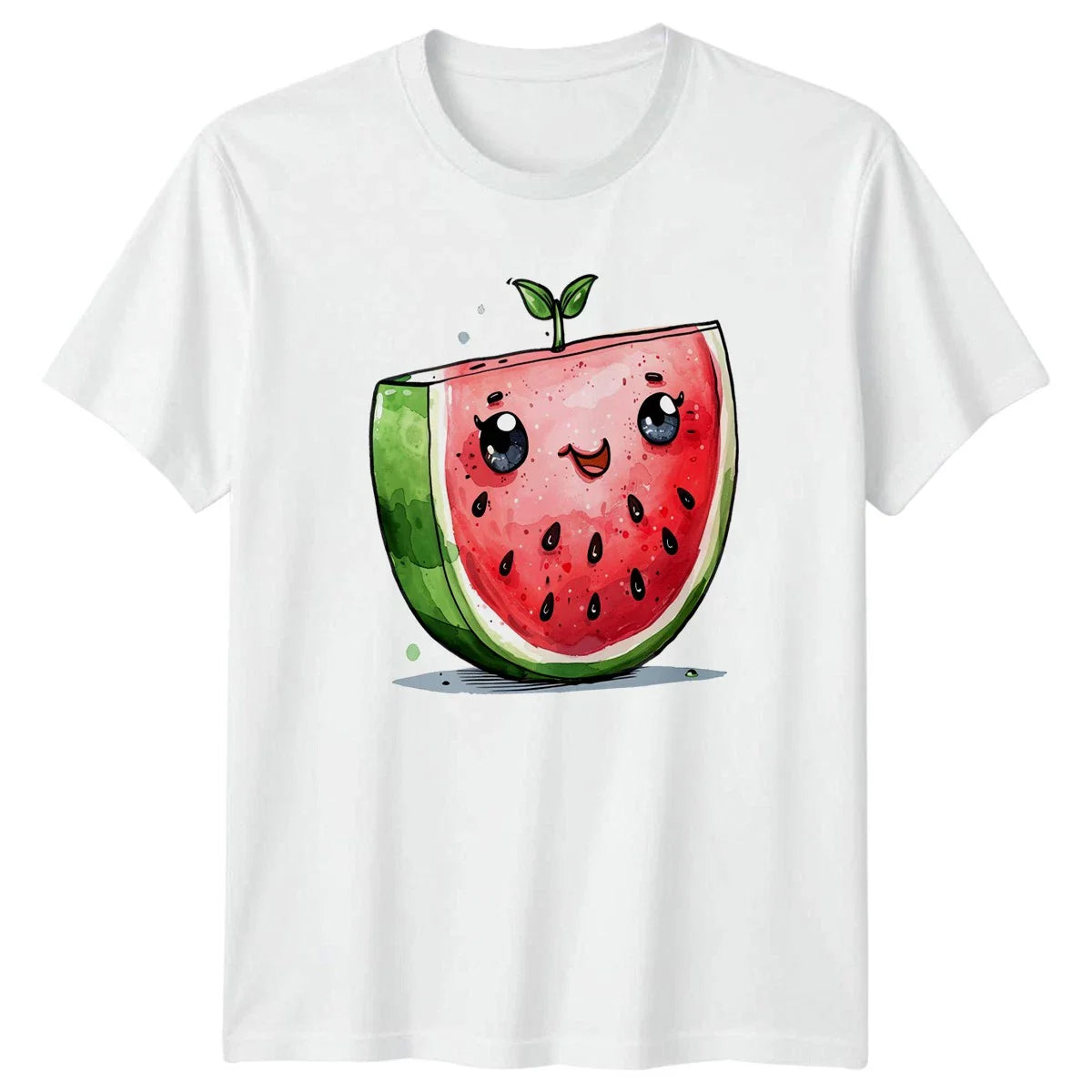 Kawaii Watermelon T-Shirt Summer Fruit Gift For Him And Her Unisex T-shirt, Sweatshirt, Hoodie, Long Sleeve Tee - T-Shirt, Sweatshirt, Hoodie