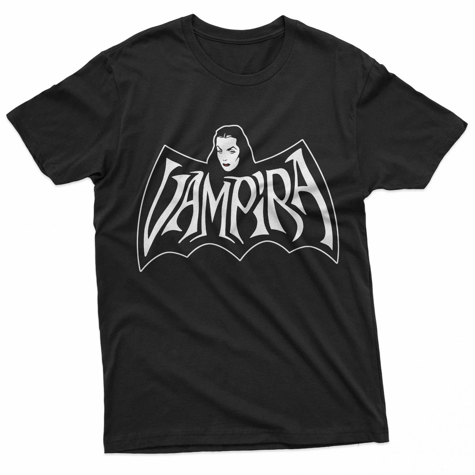 Gothic Bat Wing Crest Lady Retro Horror Art T-Shirt Unisex T-shirt, Sweatshirt, Hoodie, Long Sleeve Tee - T-Shirt, Sweatshirt, Hoodie
