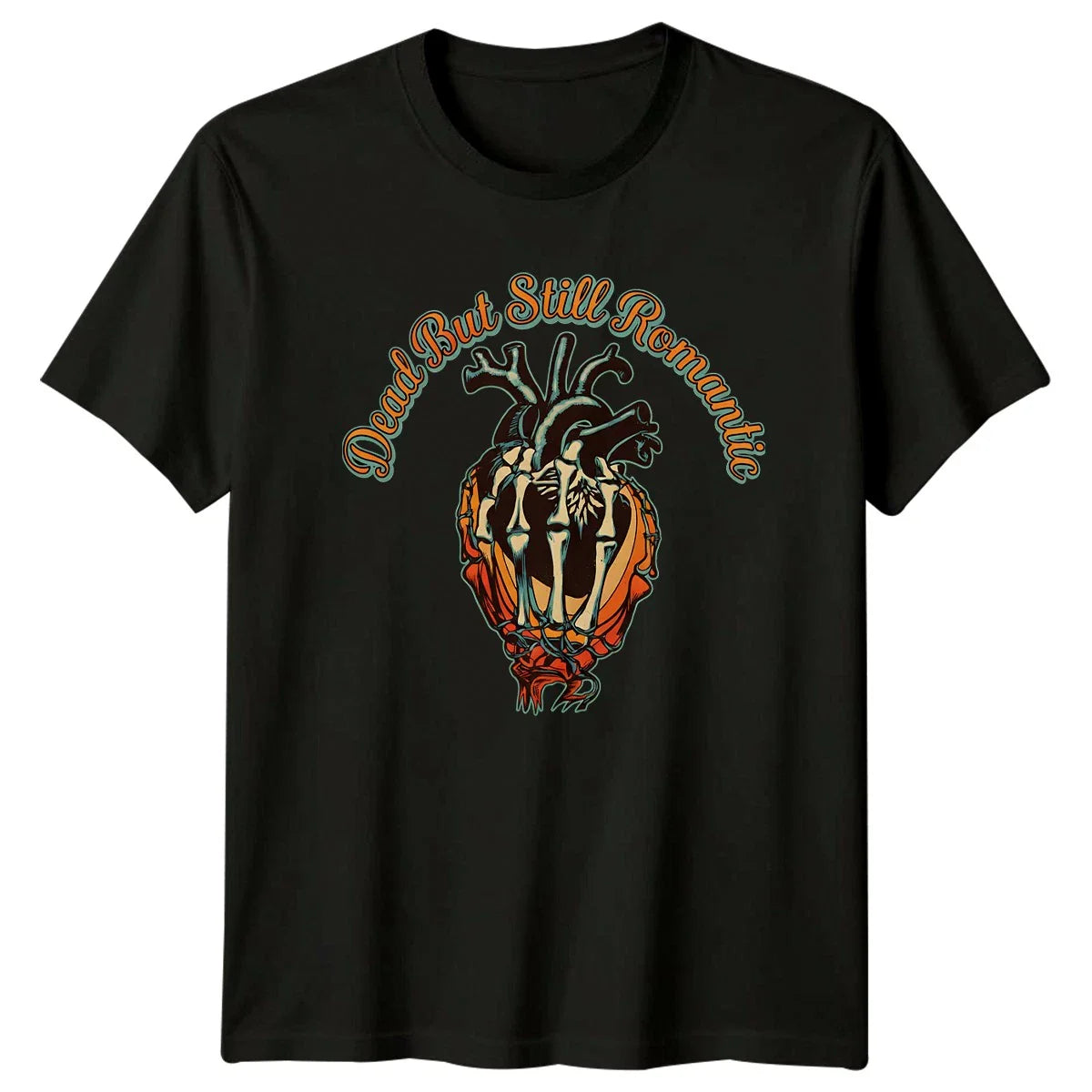 Dead But Still Romantic T-Shirt Gothic Romance Sarcastic Valentines Day Gift Unisex T-shirt, Sweatshirt, Hoodie, Long Sleeve Tee - T-Shirt, Sweatshirt, Hoodie