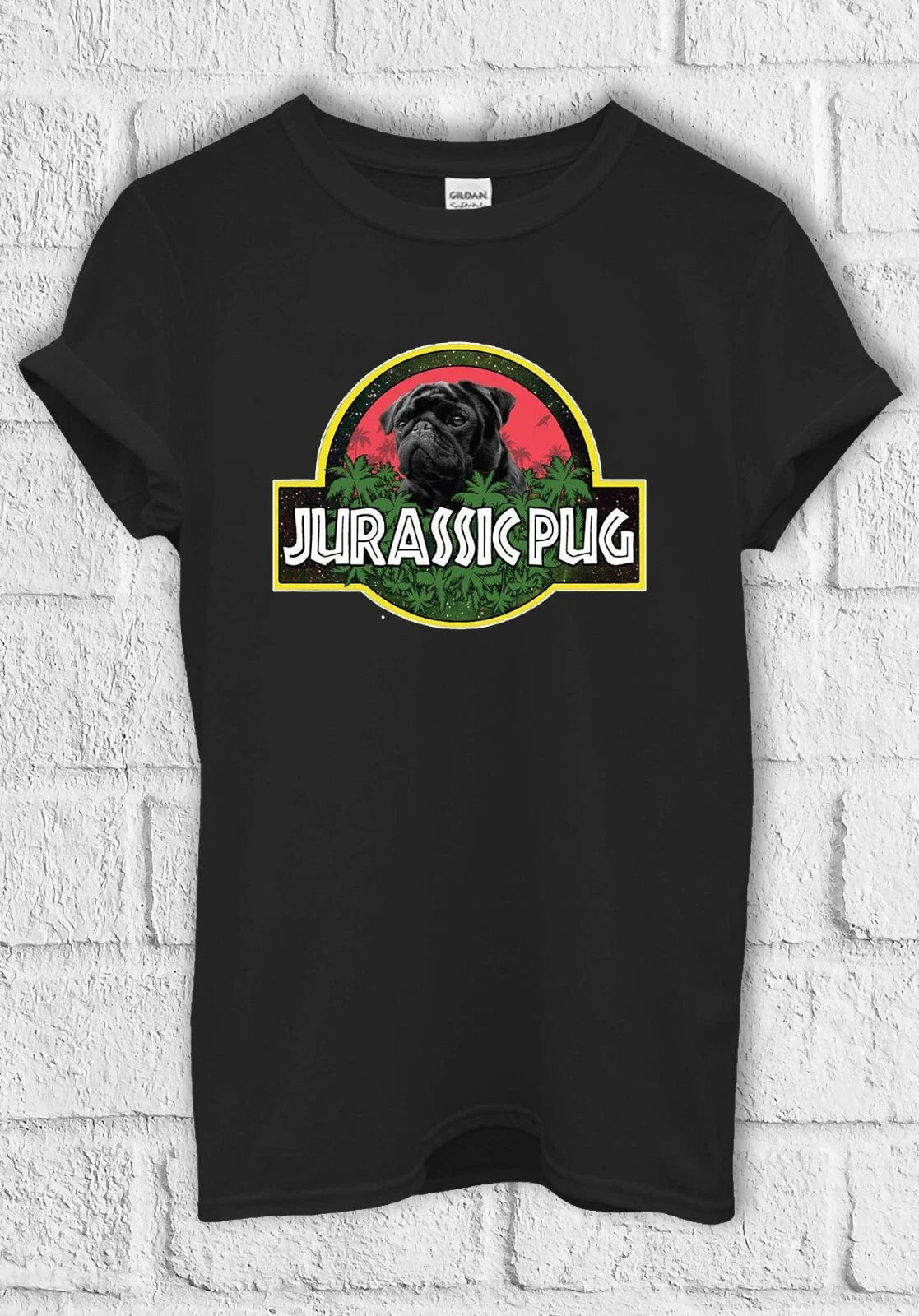 Jurassic Pug Funny Cool Retro T shirt Men Women Hoodie Sweatshirt Unisex 3404 Unisex T-shirt, Sweatshirt, Hoodie, Long Sleeve Tee - T-Shirt, Sweatshirt, Hoodie