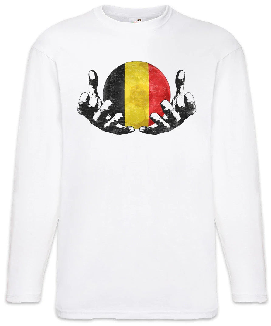 Belgium Football Magic Ball Men Long Sleeve T-Shirt belgian Soccer Flag Unisex T-shirt, Sweatshirt, Hoodie, Long Sleeve Tee - T-Shirt, Sweatshirt, Hoodie