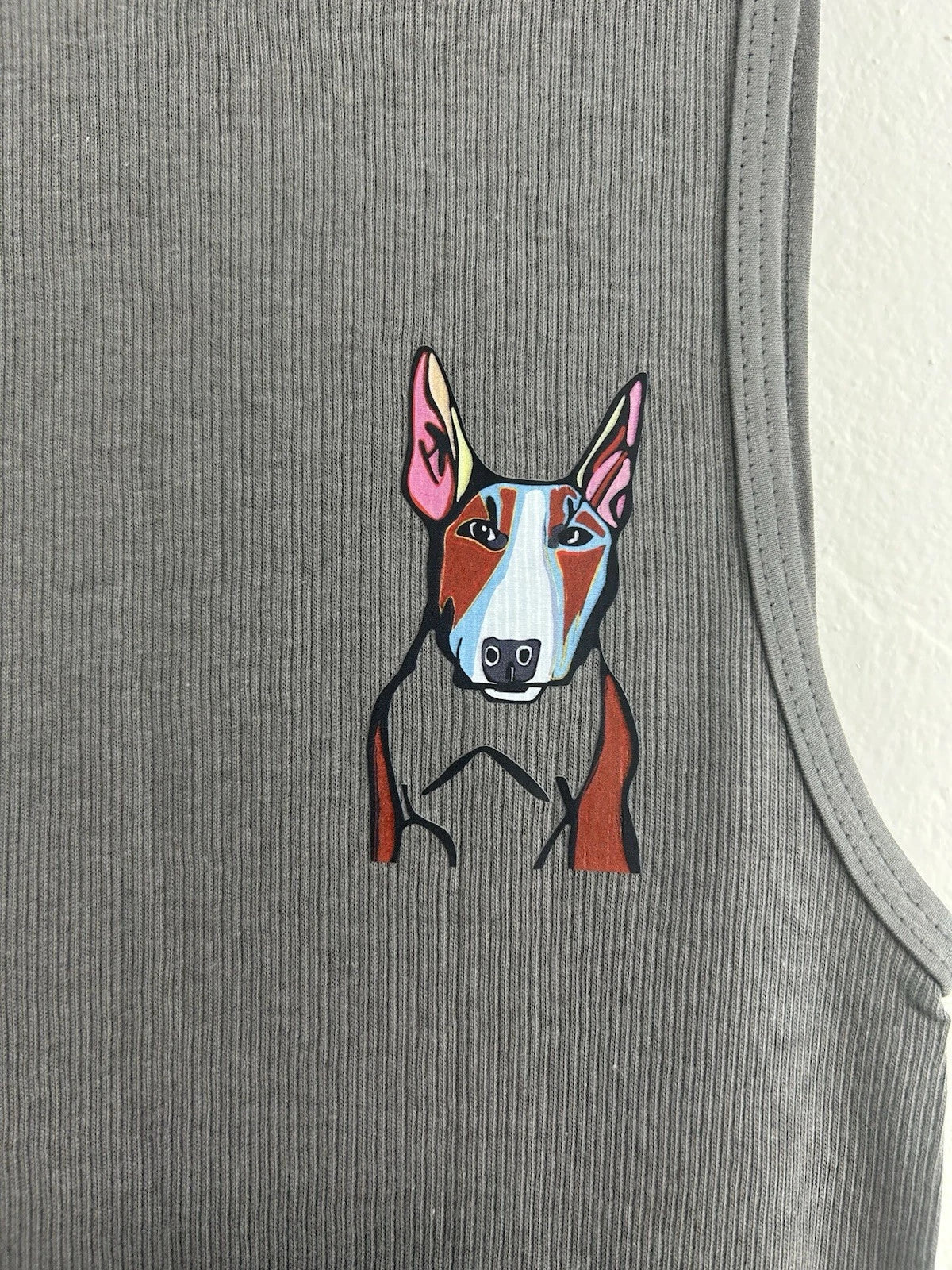 Mr Bull Sleeveless Shirt Gray Movinchi Original Design Popart Unisex T-shirt, Sweatshirt, Hoodie, Long Sleeve Tee - T-Shirt, Sweatshirt, Hoodie