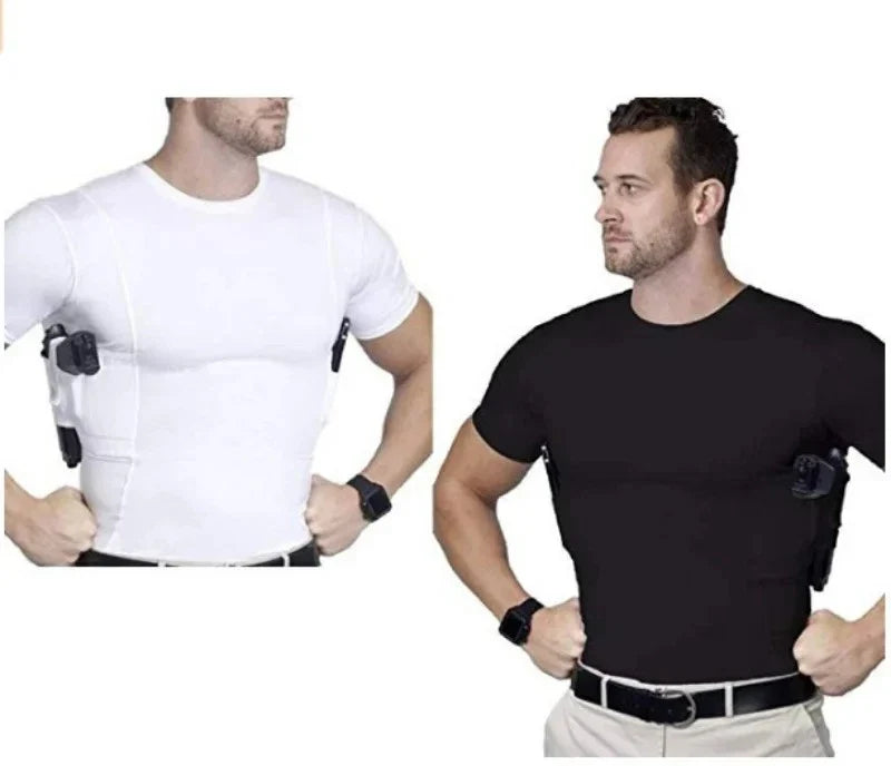 Concealment Clothes MenS Crew Neck Undercover- Concealed Holster Carry Tops Unisex T-shirt, Sweatshirt, Hoodie, Long Sleeve Tee - T-Shirt, Sweatshirt, Hoodie