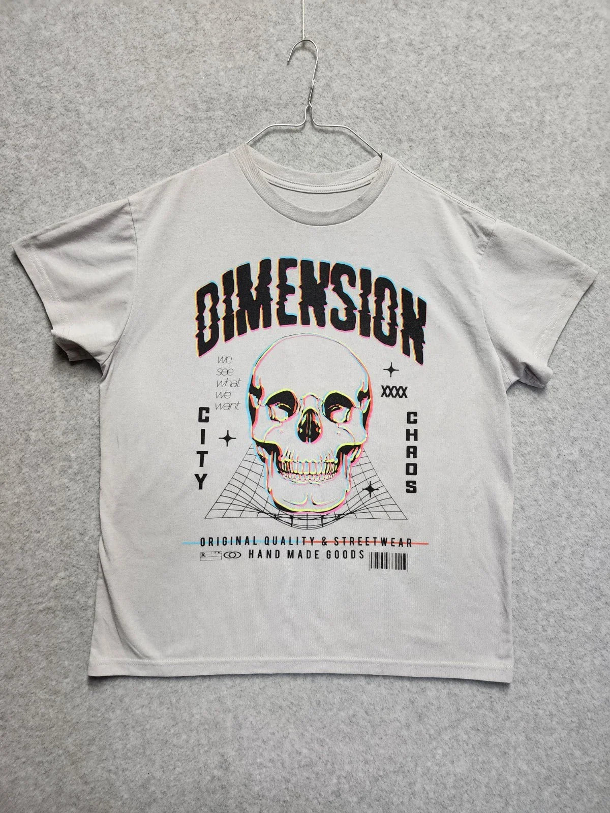 T Shirt Graphic Skull Mens Dimensions Streetwear Large Y2K Skater Retro Unisex T-shirt, Sweatshirt, Hoodie, Long Sleeve Tee - T-Shirt, Sweatshirt, Hoodie