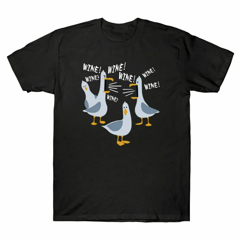 Lovers Wine Men's Wine! For Seagulls T-Shirt Cotton Funny Gift Wine? Wine! Unisex T-shirt, Sweatshirt, Hoodie, Long Sleeve Tee - T-Shirt, Sweatshirt, Hoodie