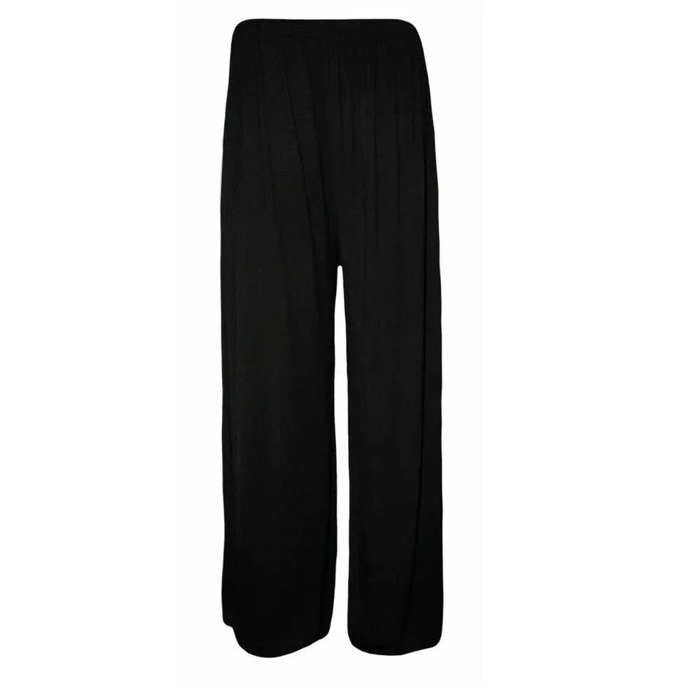 Ladies Palazzo Wide Leg Flared Elasticated Stretch Plain Trousers Womens Wide Unisex T-shirt, Sweatshirt, Hoodie, Long Sleeve Tee - T-Shirt, Sweatshirt, Hoodie
