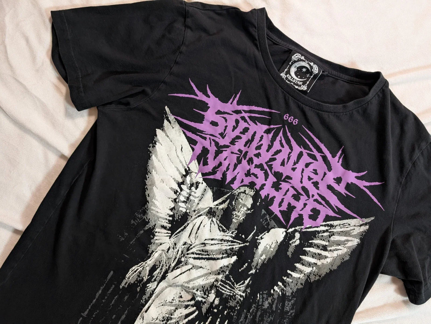 Killstar The Future is Uncertain Short Sleeve Black Graphic T-Shirt Large Unisex T-shirt, Sweatshirt, Hoodie, Long Sleeve Tee - T-Shirt, Sweatshirt, Hoodie