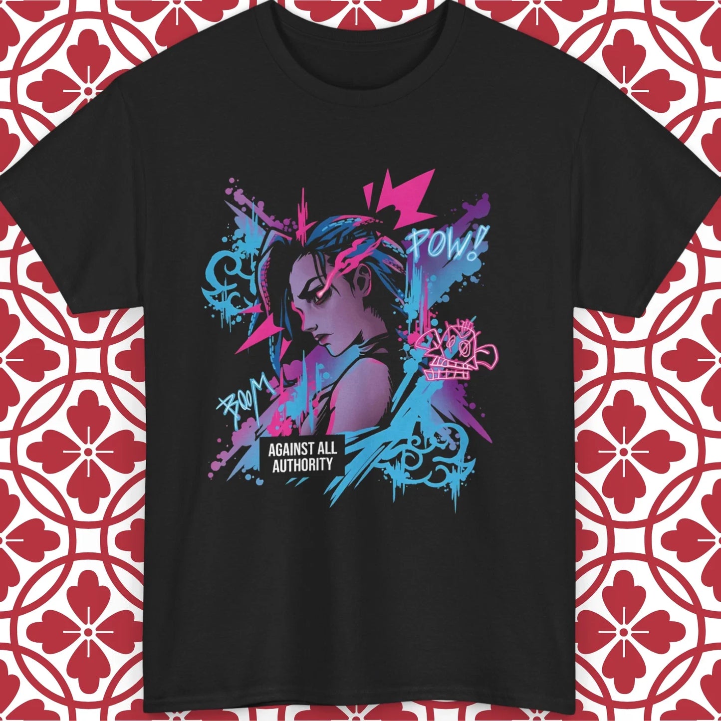Jinx Arcane League of Legends T-Shirt Unisex All Sizes Gift Graphic Tee Unisex T-shirt, Sweatshirt, Hoodie, Long Sleeve Tee - T-Shirt, Sweatshirt, Hoodie