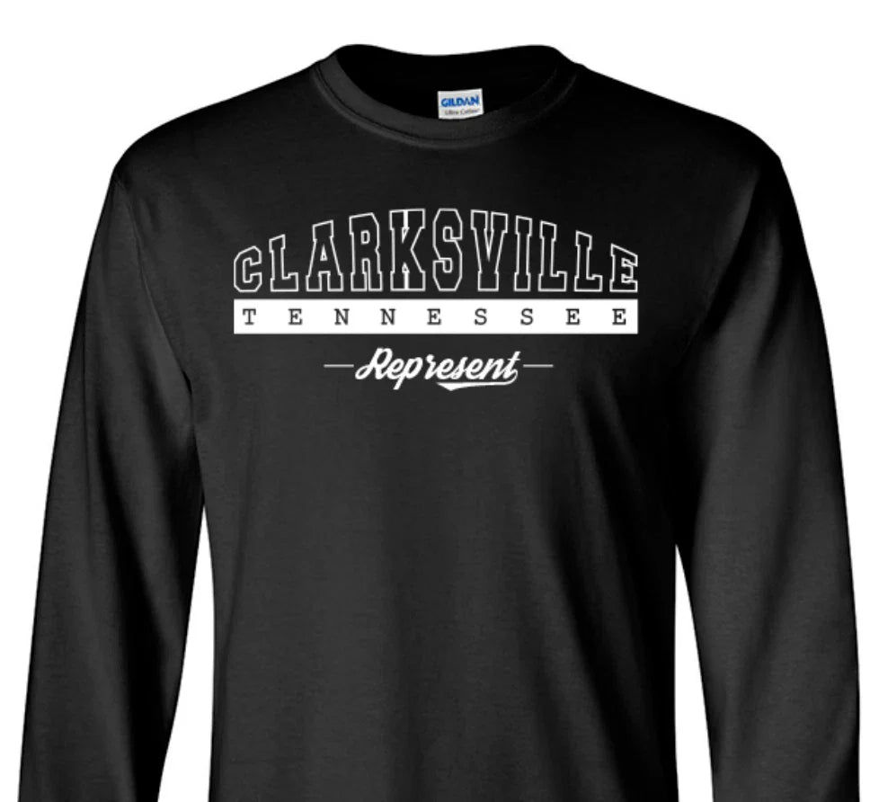 Clarksville Tennessee State T-Shirt Long Sleeve Graphic tee Unisex apparel Text Unisex T-shirt, Sweatshirt, Hoodie, Long Sleeve Tee - T-Shirt, Sweatshirt, Hoodie