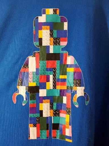 Lego x Target T-Shirt XL Mens Blue Short Sleeve Minifigure Urban Brick Unisex T-shirt, Sweatshirt, Hoodie, Long Sleeve Tee - T-Shirt, Sweatshirt, Hoodie
