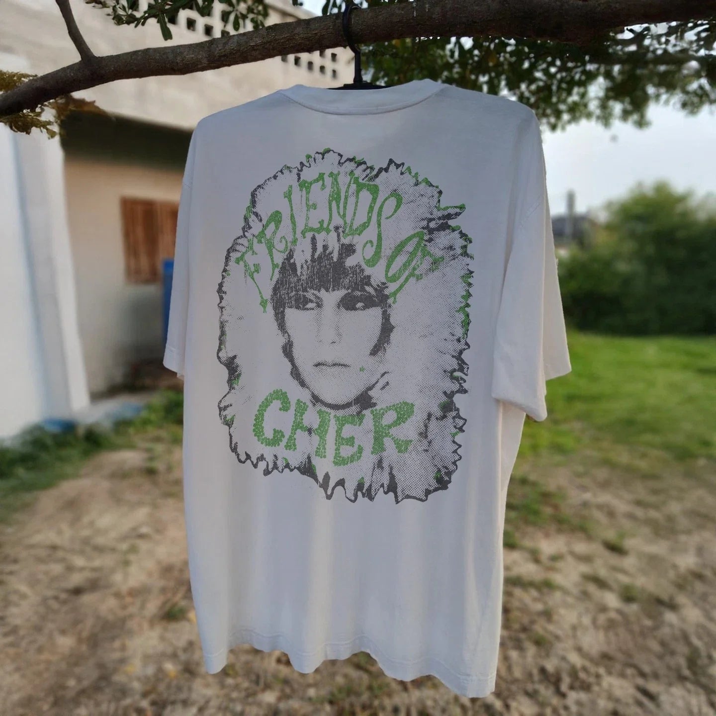 80s Redd Kross Friends Of Cher Promo T-Shirt White XXL Unisex T-shirt, Sweatshirt, Hoodie, Long Sleeve Tee - T-Shirt, Sweatshirt, Hoodie