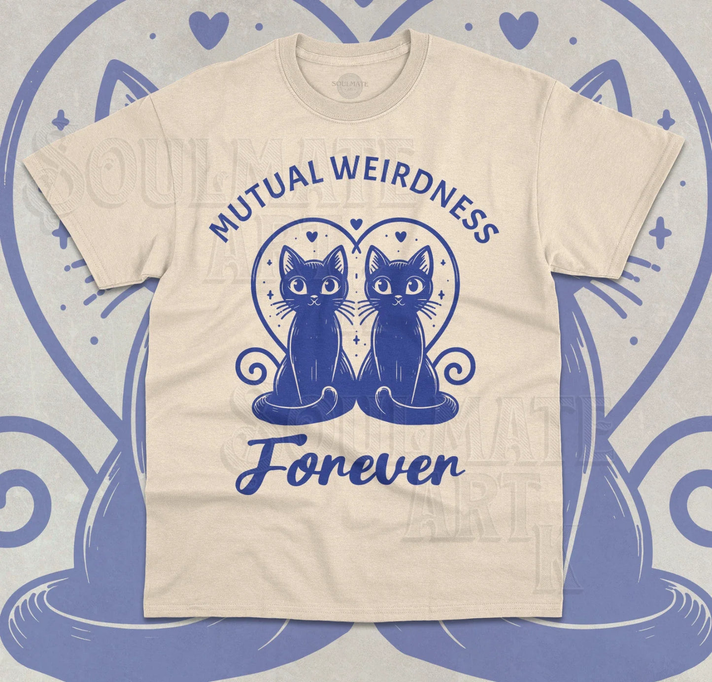 Mutual Weirdness Forever T-Shirt Funny Meme Cute Cat Love Unisex Shirt Unisex T-shirt, Sweatshirt, Hoodie, Long Sleeve Tee - T-Shirt, Sweatshirt, Hoodie