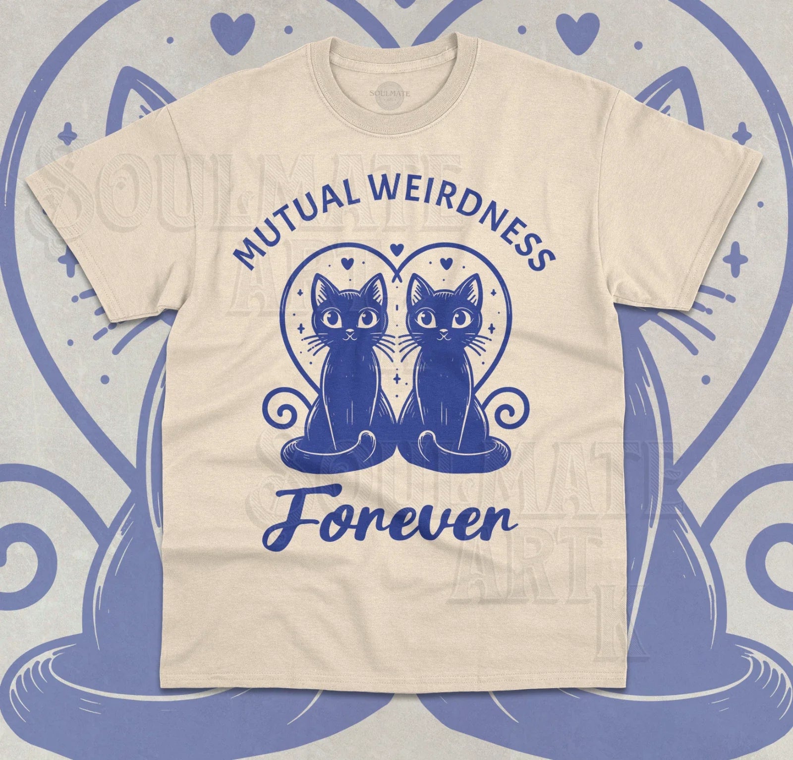 Mutual Weirdness Forever T-Shirt Funny Meme Cute Cat Love Unisex Shirt Unisex T-shirt, Sweatshirt, Hoodie, Long Sleeve Tee - T-Shirt, Sweatshirt, Hoodie