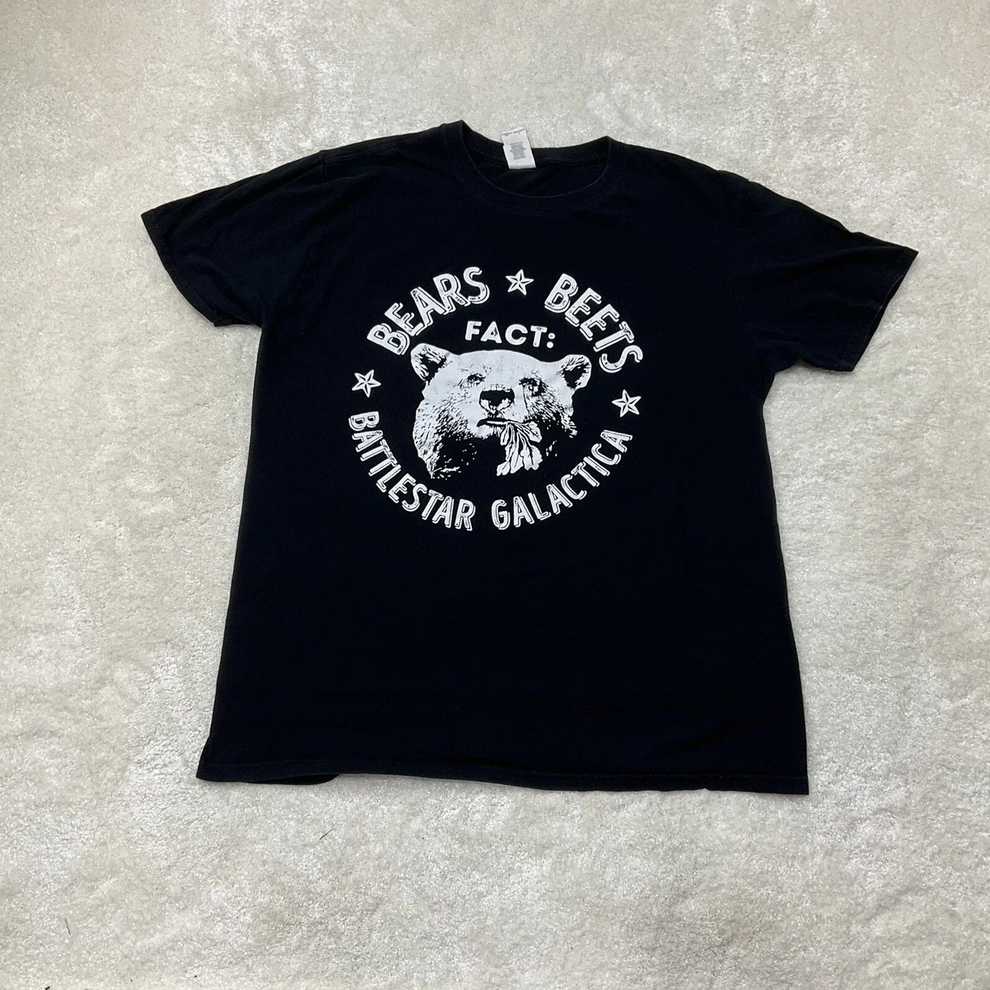 Gildan Mens Size L The Office Dwight Bears Beets Battlestar Galactica T-Shirt Unisex T-shirt, Sweatshirt, Hoodie, Long Sleeve Tee - T-Shirt, Sweatshirt, Hoodie