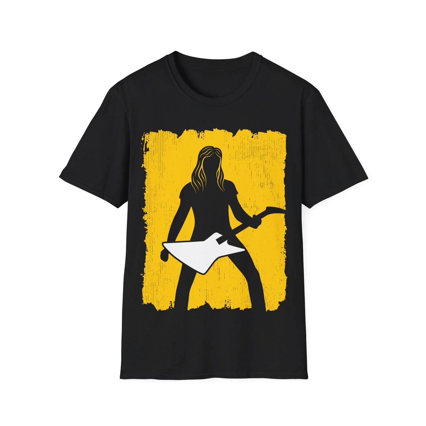 Guitarist T-Shirt, Graffiti Style Design, Graphic Music Tee, Regular Fit Top Unisex T-shirt, Sweatshirt, Hoodie, Long Sleeve Tee - T-Shirt, Sweatshirt, Hoodie