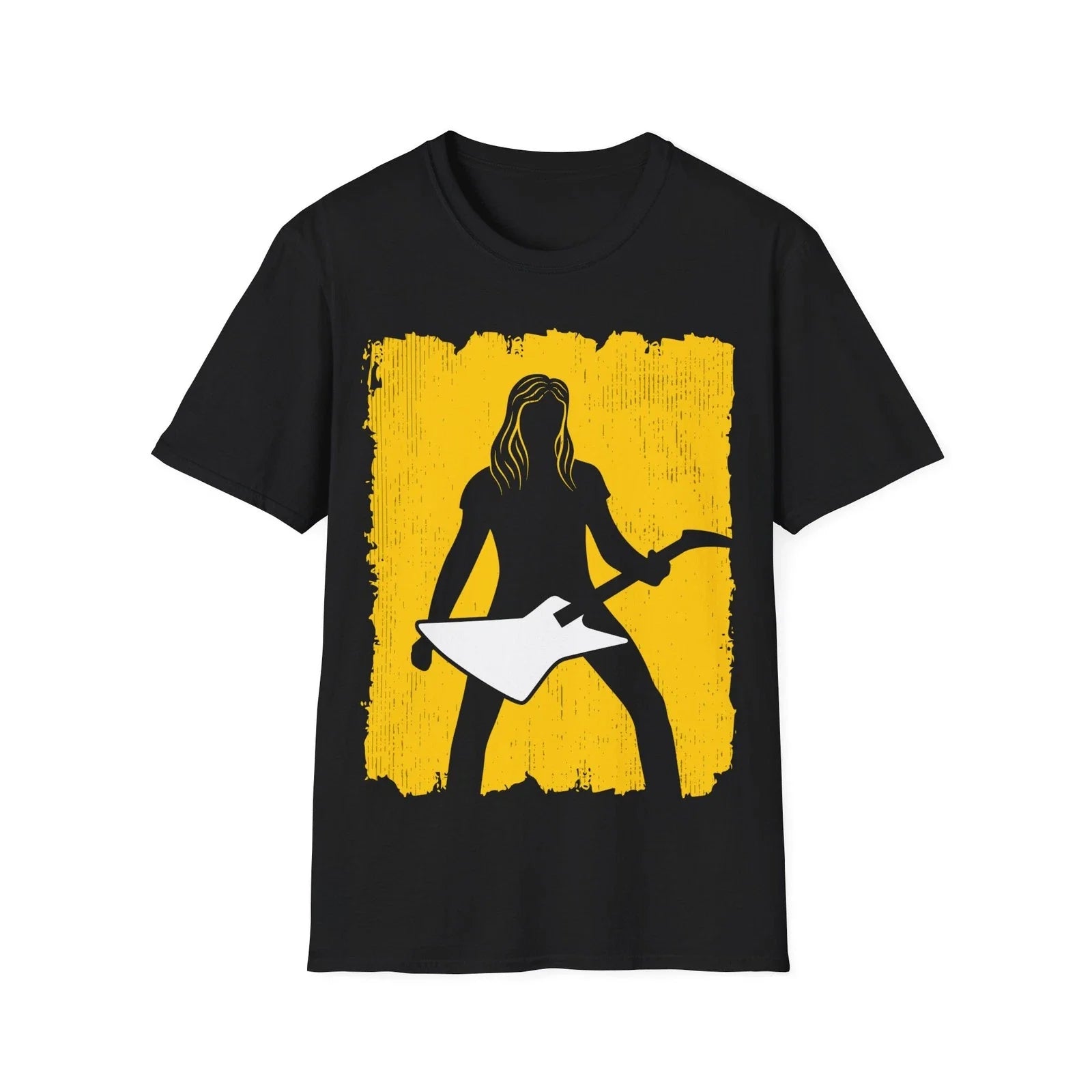 Guitarist T-Shirt, Graffiti Style Design, Graphic Music Tee, Regular Fit Top Unisex T-shirt, Sweatshirt, Hoodie, Long Sleeve Tee - T-Shirt, Sweatshirt, Hoodie