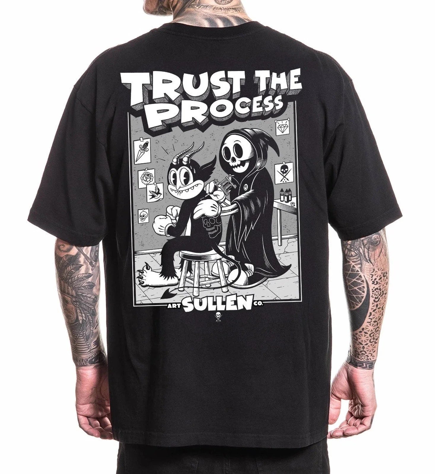 SULLEN CLOTHING TRUST THE PROCESS '1 TON' OVERSIZED HEAVYWEIGHT T-SHIRT Unisex T-shirt, Sweatshirt, Hoodie, Long Sleeve Tee - T-Shirt, Sweatshirt, Hoodie