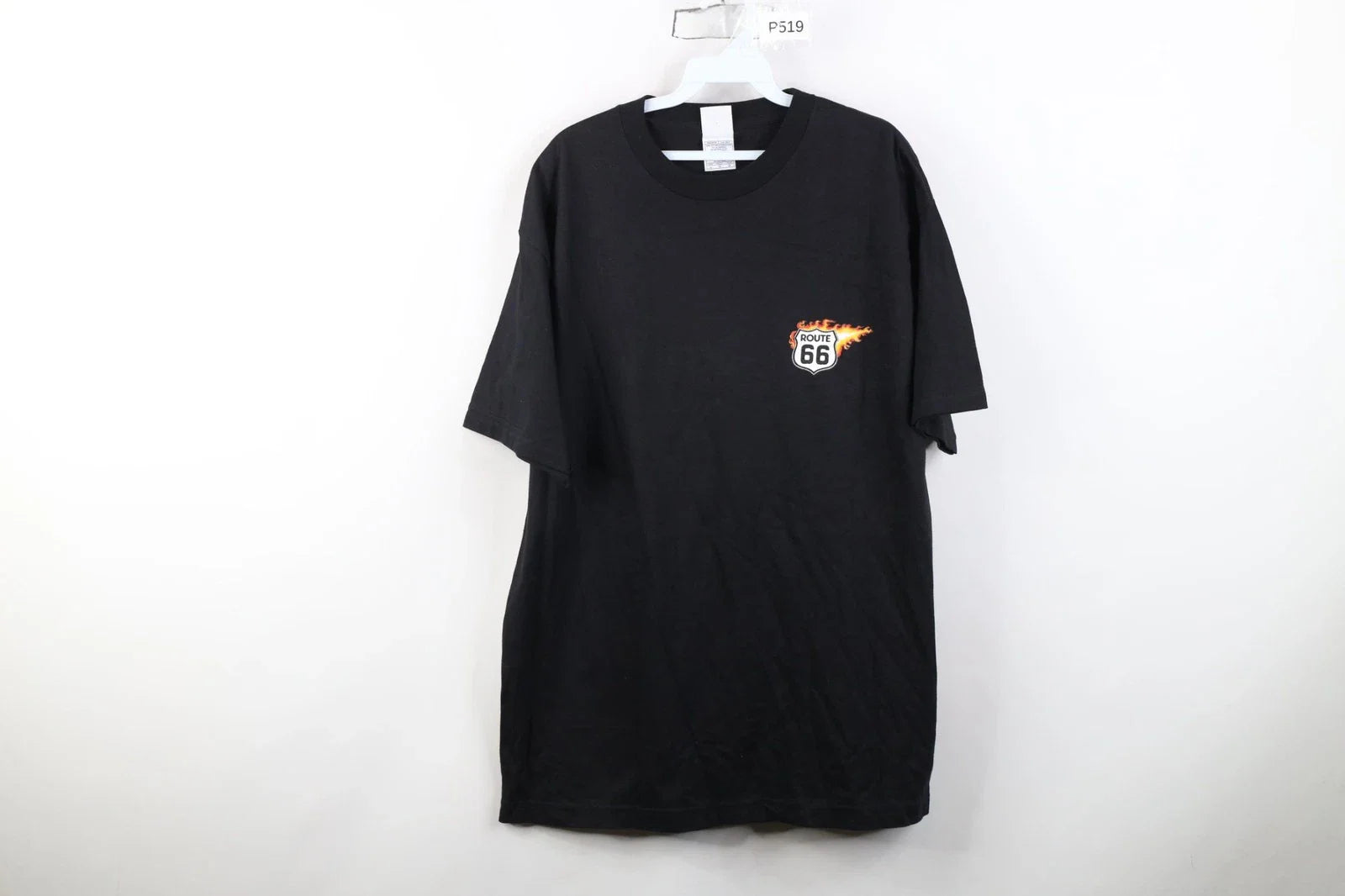 Vtg Y2K Streetwear Mens Large Route 66 Mean Streets Fire Flames Racing T-Shirt Unisex T-shirt, Sweatshirt, Hoodie, Long Sleeve Tee - T-Shirt, Sweatshirt, Hoodie
