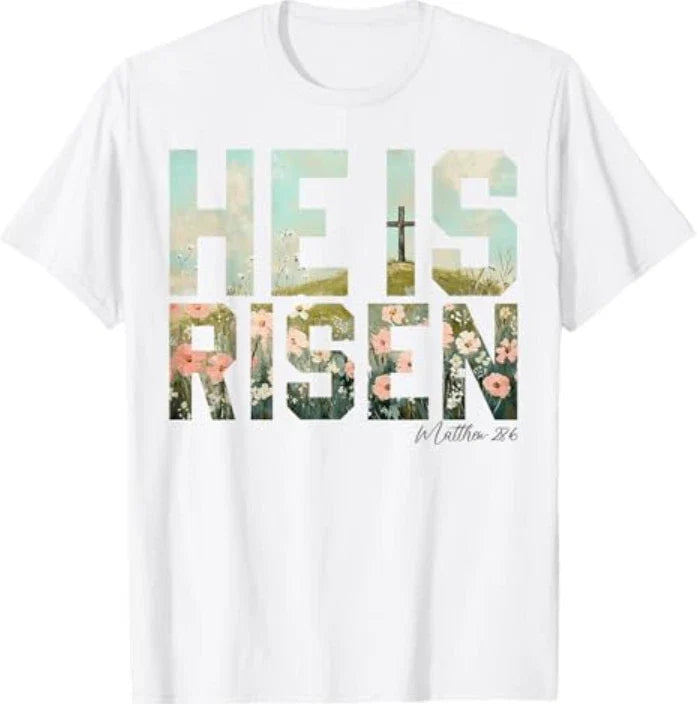 He is Risen Boho Easter Christian Jesus T-Shirt Unisex T-shirt, Sweatshirt, Hoodie, Long Sleeve Tee - T-Shirt, Sweatshirt, Hoodie